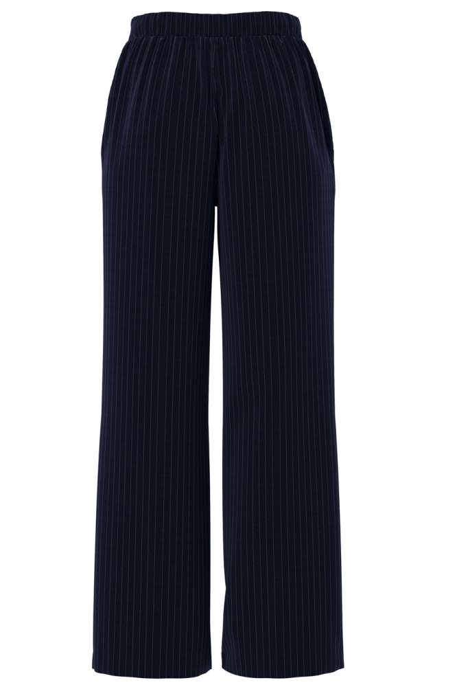 PCBOZZY HW WIDE STRIPED PANTS NOOS 17130407 SKY CAPTAIN/PINSTRIPE